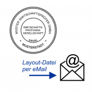 digitaler Stempel - Dienstsiegel für Wirtschaftsprüfer und Buchprüfer, Zusendung per eMail