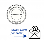 Digitaler Stempel "Dienstsiegel für Steuerberater" (digital), Zusendung per eMail