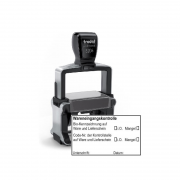Profi-Stempel 'Wareneingangskontrolle' für BIO-Produkte, ca. 54 x 31 mm