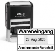 Datumstempel Wareneingang (Vorbehalt), COLOP Printer 35 Dater