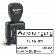 Datumstempel Wareneingang (Temperatur)